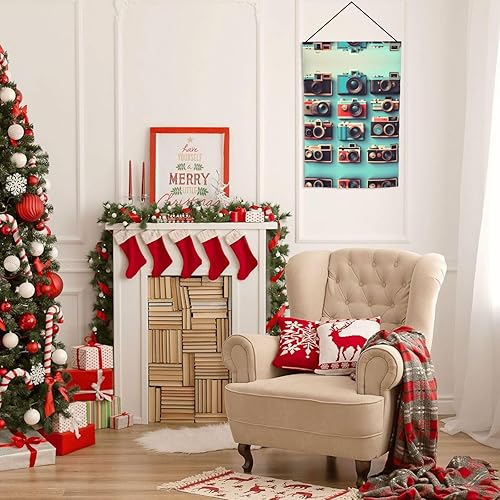 Miniatura 7 de Retro Cool Camera Collection - Bandera de jardín de temporada para decoración del hogar, bienvenida, primavera y verano, decoración de patio al aire