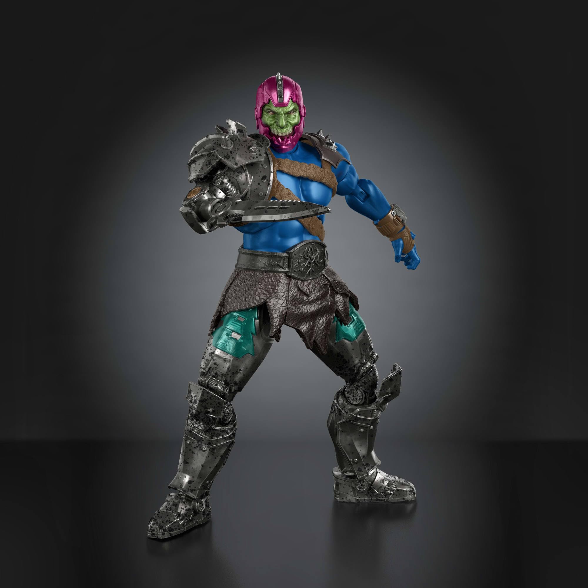 Masters of the Universe Actionfigur Chronicles Trap Jaw, Maßstab 1:12, Bösewicht detailgetreu zum Film von 2026, hervorragende Beweglichkeit mit 30 Bewegungspunkten, Hakenarm, JKJ27