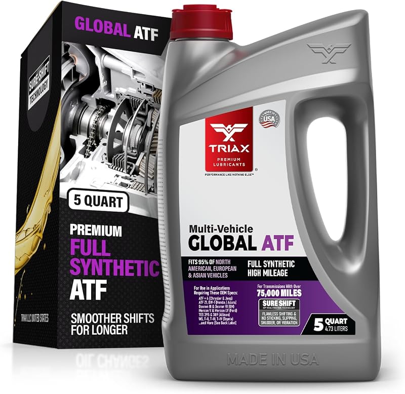 Fluido de transmissão automática sintético Triax Global ATF TRXGL-ATF – 4,73 L
