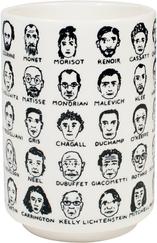The Unemployed Philosophers Guild It's Hard to Get a Handle on Modern Art - Porcelain Tea Cup Featuring 65 Artists - Image 6