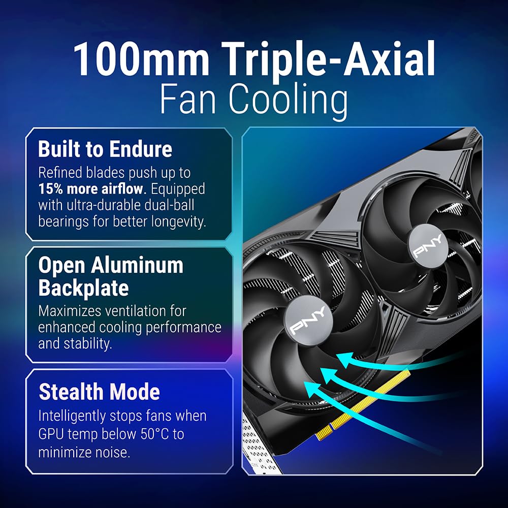 PNY Carte Graphique GeForce RTX™ 5080 16GB OC Triple Fan DLSS 4