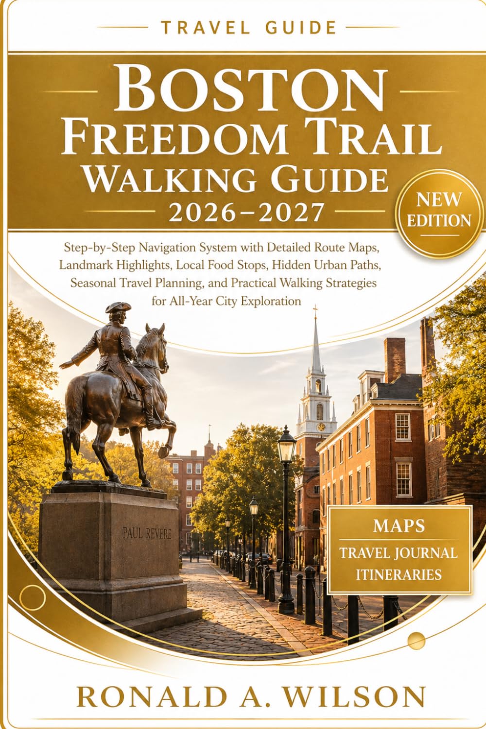 Boston Freedom Trail Walking Guide 2026–2027: Step-by-Step Navigation System with Detailed Route Maps, Landmark Highlights, Local Food Stops, Hidden ... Strategies for All-Year City Exploration