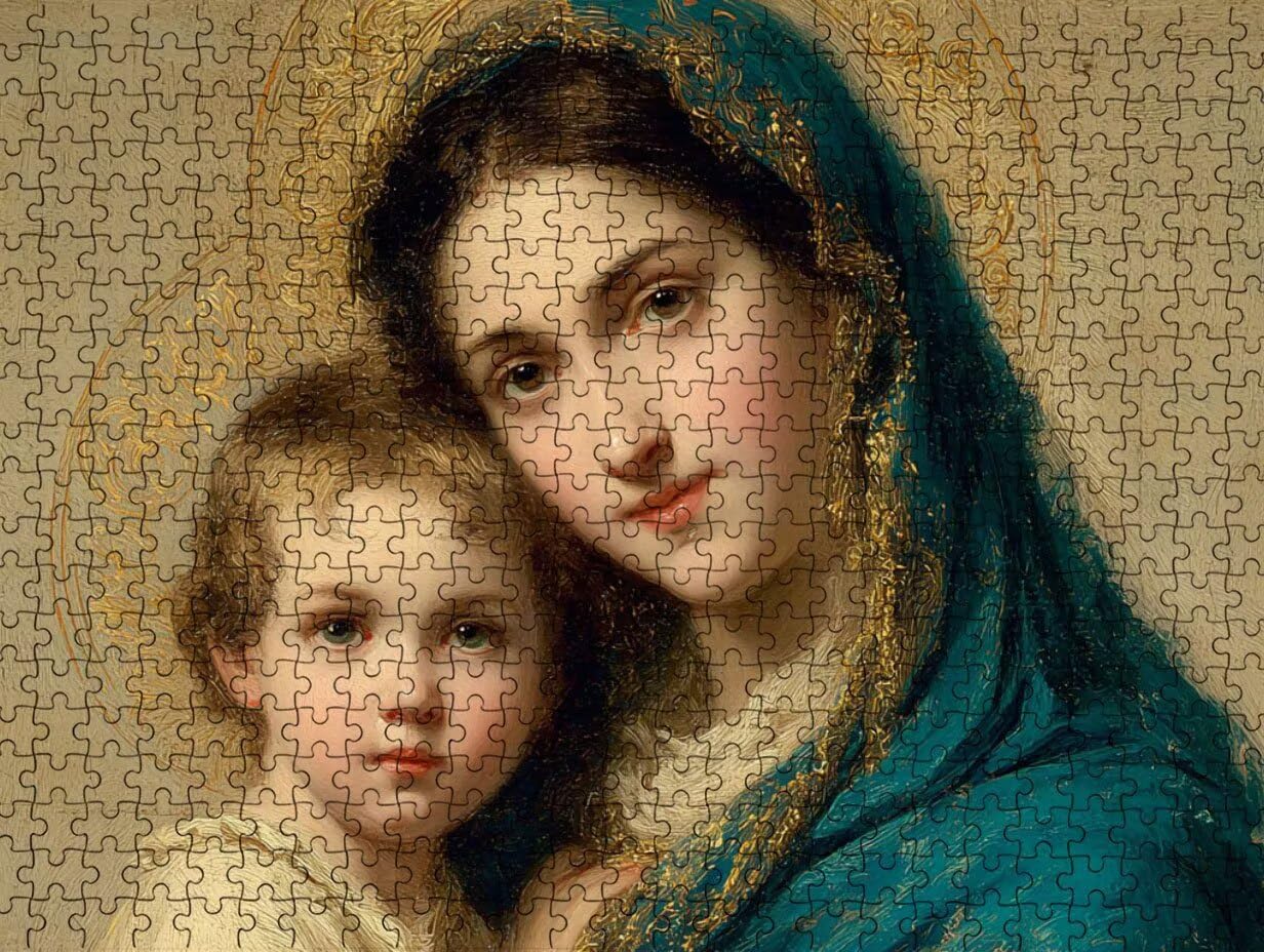 Klasyczne Puzzle 6000, Puzzle dla dorosłych, Maryja Jezus LDYQS5