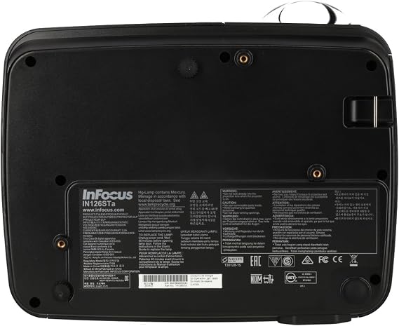 InFocus IN126STa WXGA Short Throw Projector, 3300 Lumens, HDMI, LAN, Wireless-ready