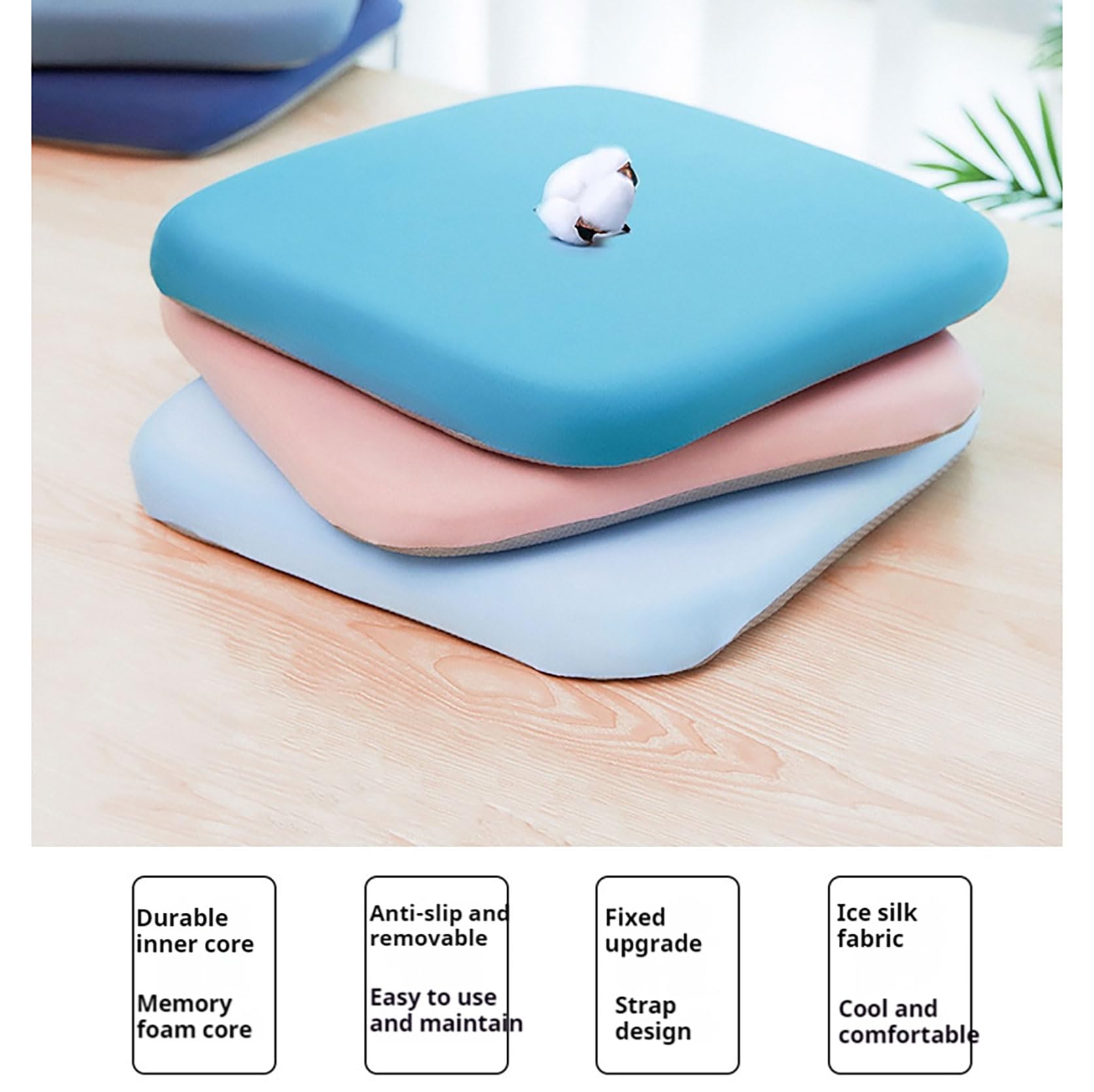 Fundas de almohada de seda de hielo fresco de 35 x 35 cm (juego de 6) para interiores y exteriores, patio, cocina, café y gris oscuro