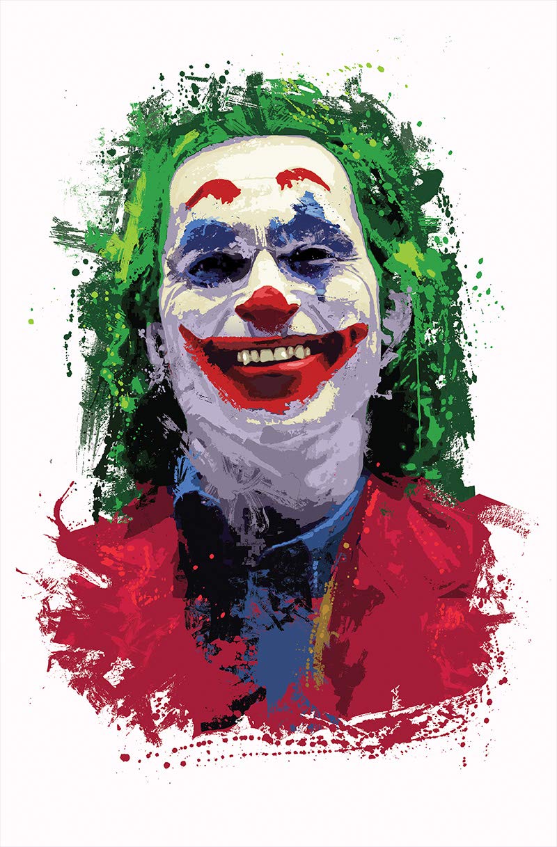 The Joker Joaquin Phoenix Abstract Contemporary Super Hero Art