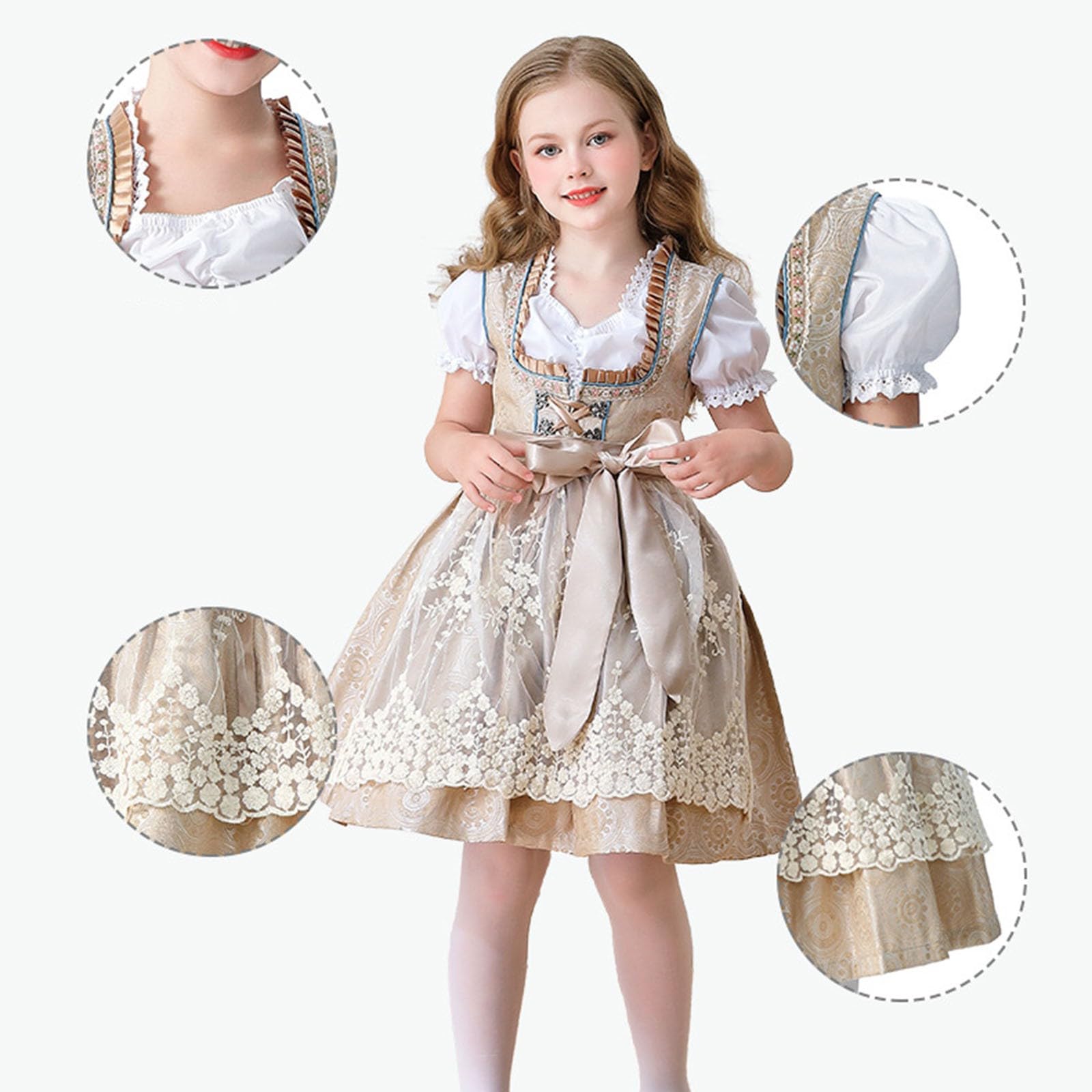Traditionelles Mädchenkleid für Kinderpartys und Veranstaltungen