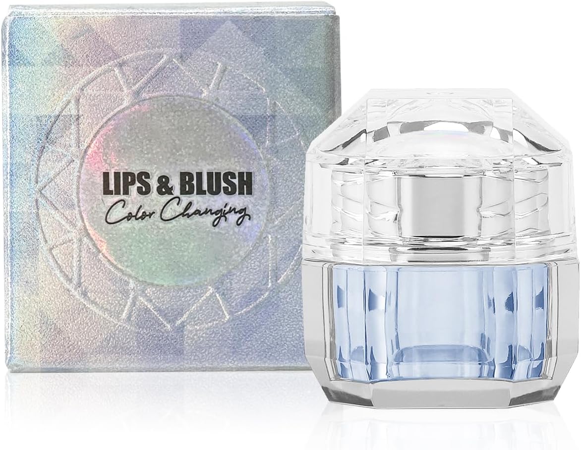 VANERIA Gel Blush, Colour Altering Rouge pour Joue & Lips Multi-usage Crème pour Visage Lip Cream Blush. 4g (Blue, 4g)