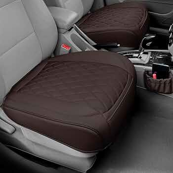 Amazon.com: 2 Pack Leather Front Car Seat Cover Bottom Car