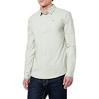 Tommy Jeans Tjm Original Stretch Shirt Dm0dm04405, Camicia a Maniche Lunghe Uomo