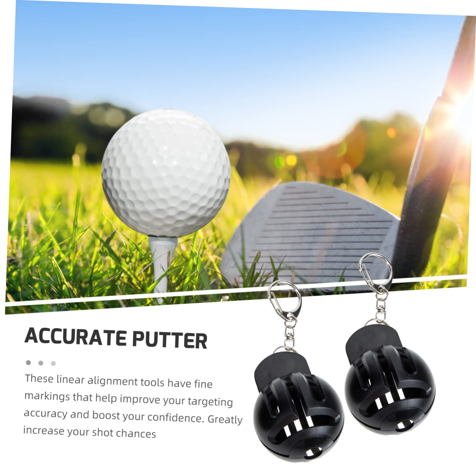 VANZACK Golf-Liner Kombinierte Kits Golf-Marker Golflinienmarkierung Golfball personalisiert Golfball Marker Golfball-Linienmarkierungswerkzeug Golfballmarker-Schablone Abs