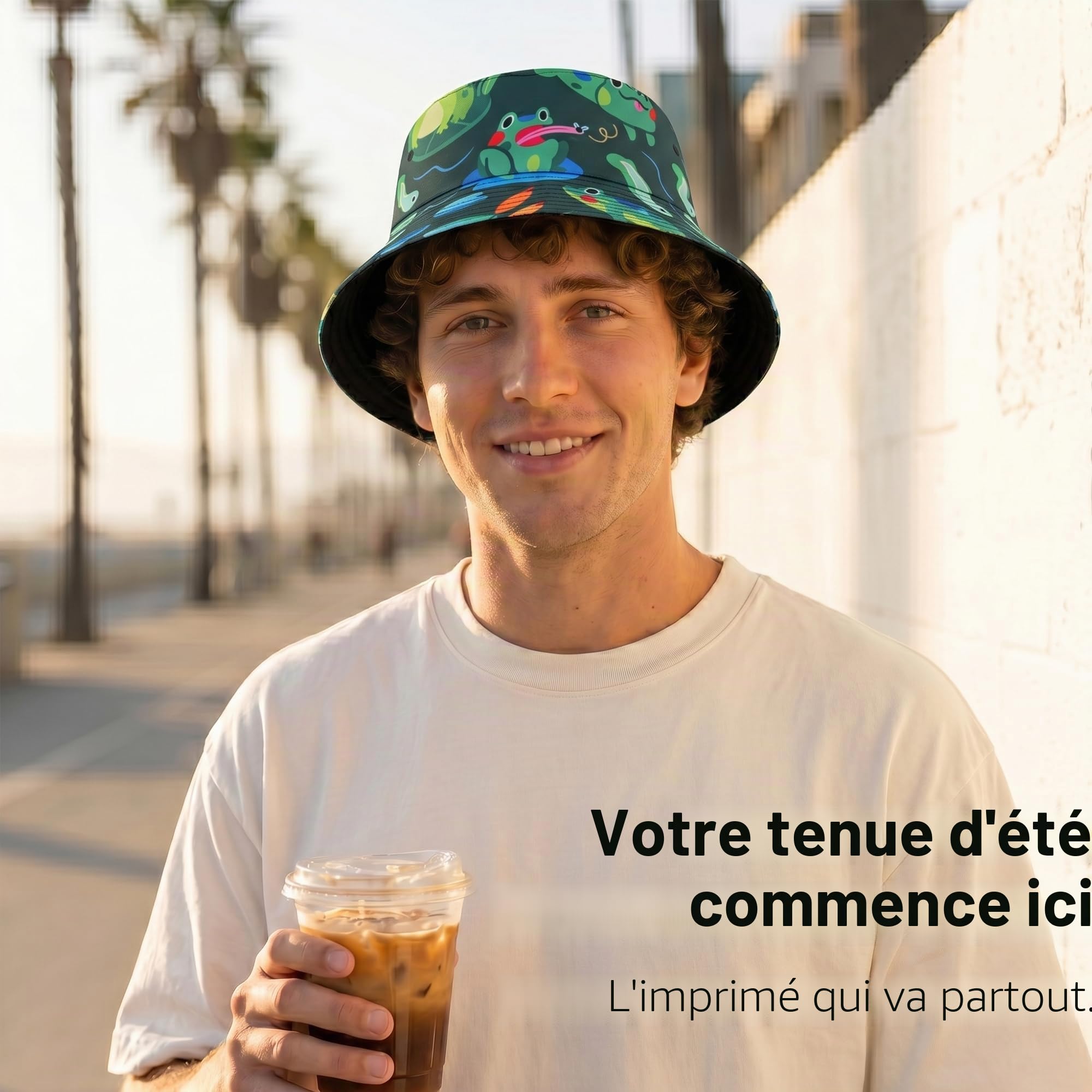 ZLYC Femmes Hommes Chapeau Bob Été Chapeau de Pêcheur
