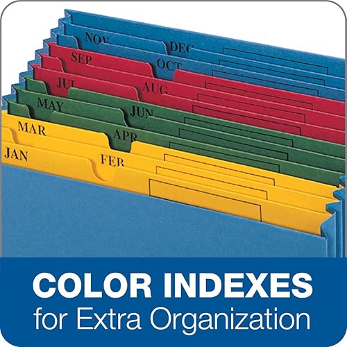 Miniatura 6 de Globe Weis Globe-WeisPendaflex QuickVue - Archivo de proyecto, índice mensual, tamaño carta, azul (20135)