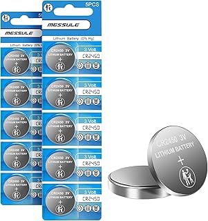 10 Pack CR2450 3V Lithium Batteries CR 2450 3 Volt Coin Button Cell Battery for Flameless Candles,Key Fob, Car Remote,Watch, Calculator