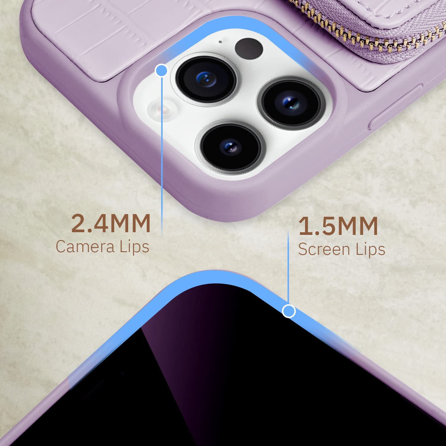 Amazon.com: C CUSTYPE for iPhone 15 Pro Case Wallet with Card