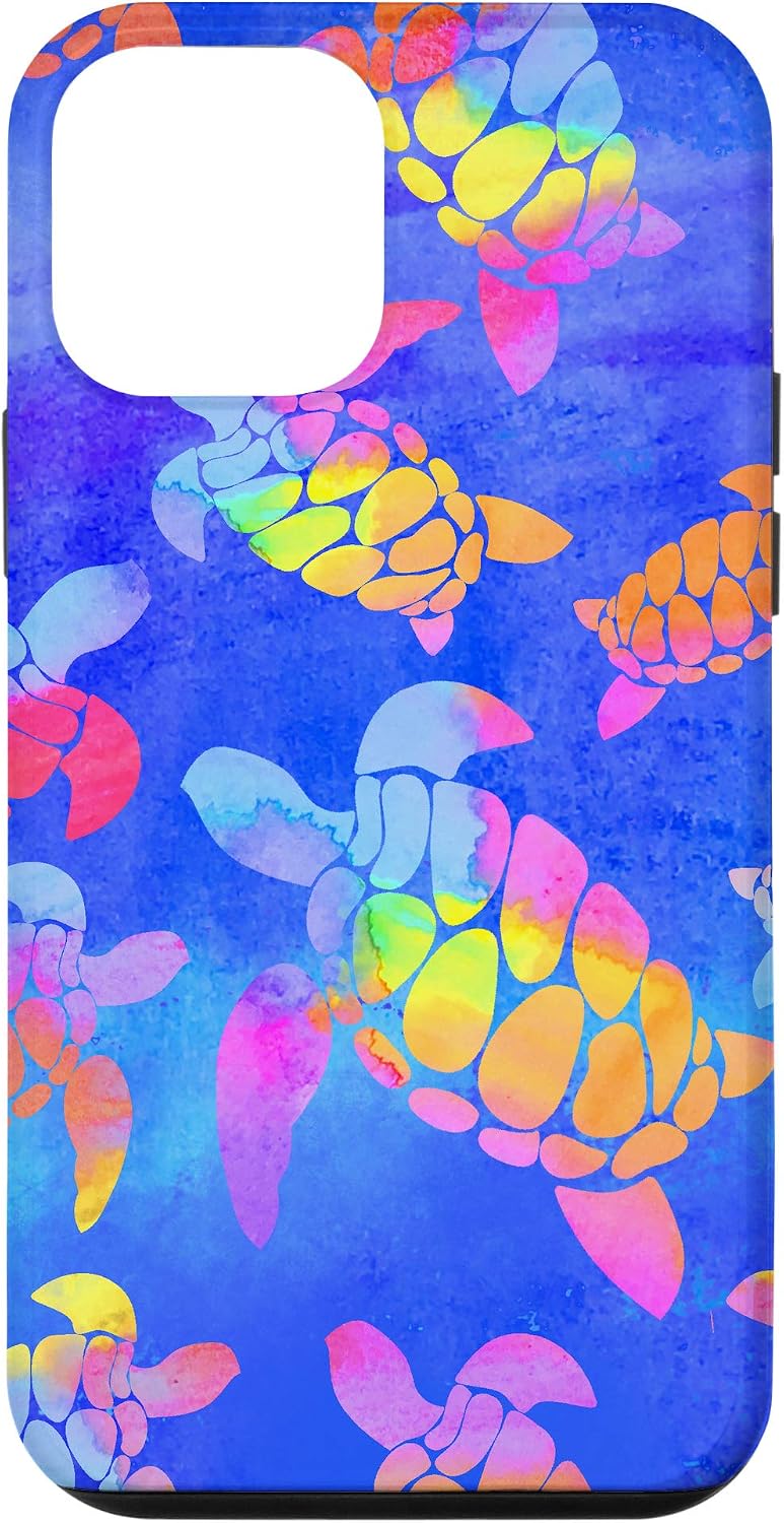 iPhone 7 Plus/8 Plus Hawaiian Watercolor Tie Dye Sea Turtle Print Tropical Case