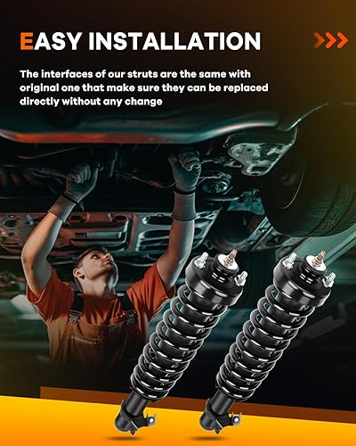 Miniatura 5 de OCPTY Amortiguadores delanteros completos para Honda Civic Quick Struts 171946 171945 - Juego de 2