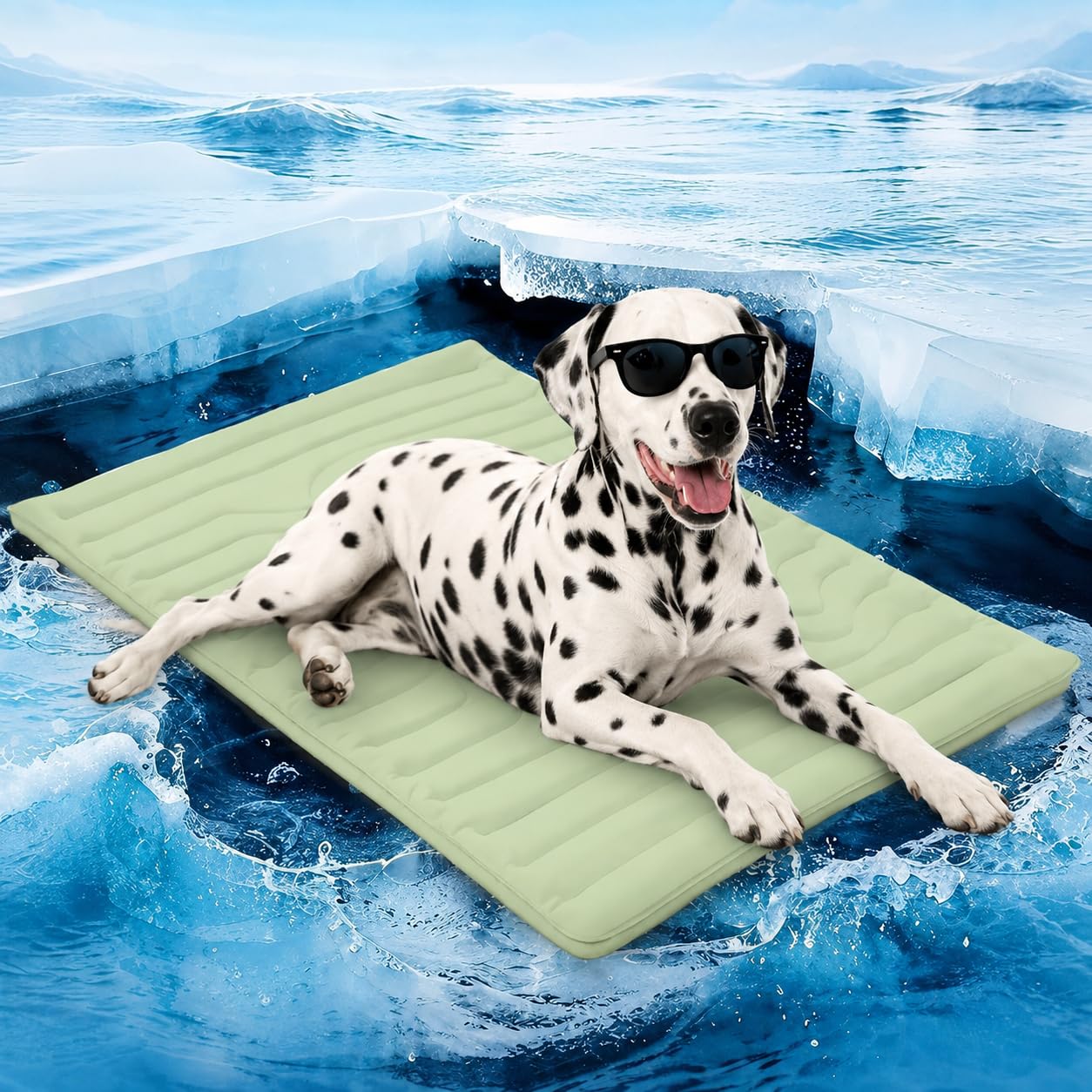 Xintianwang Pawfroste Dog Cooling Mat – Self-Cooling Pet Mat with Instant Cooling Effect, No Water Needed, Portable & Safe Cooling Mat for Dogs, Summer Heat Relief (Green, XL)
