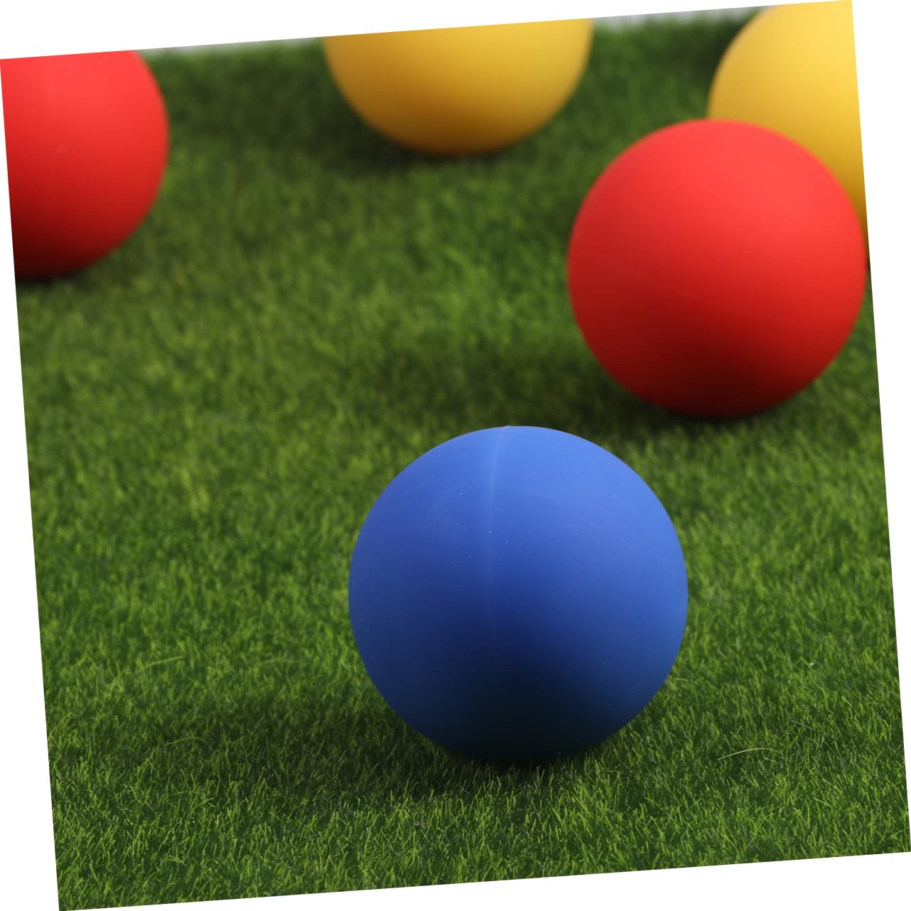 PartyKindom Lot de 10 Balles de Massage en Silicone, Balle de Fascia Portable, Soulage les Nœuds Musculaires Points de Déclenchement pour Pieds et Dos Couleur Aléatoire