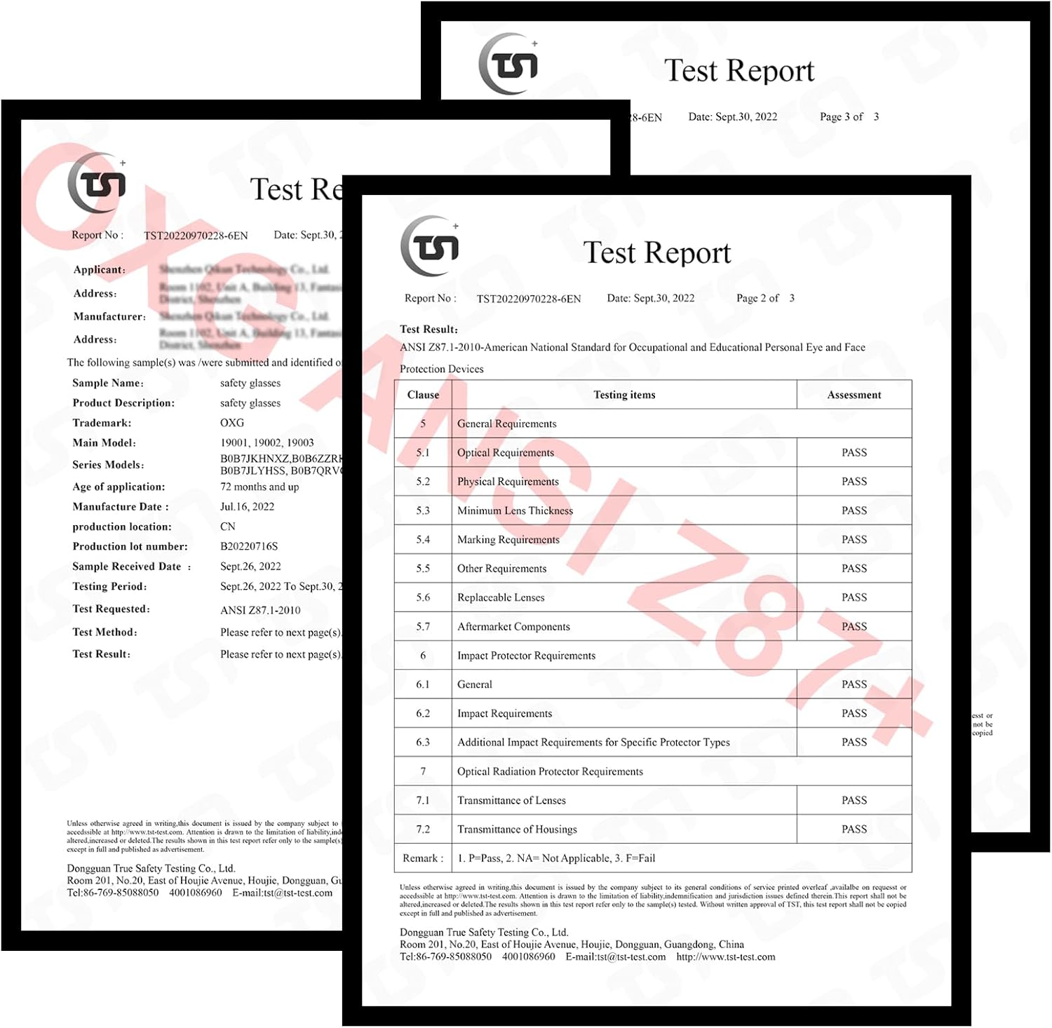 OXG 4 Pack Safety Glasses Anti Fog Goggles, Blue Light Blocking Stylish Safety Glasses for Women Nurses Protective Eyewear - Image 6