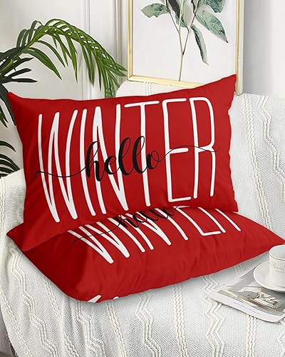 Miniatura 9 de Fundas de almohada de árbol de Navidad tamaño King, 2 paquetes de fundas de almohada suaves para sofá, funda de cojín lumbar de cuerpo largo con