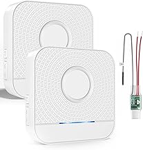 Wireless Signal Forwarding for Intercom Doorbell and Chime Wireless Extension Set Radio Converter 3-24 V AC/DC with Receiver 0-110 dB