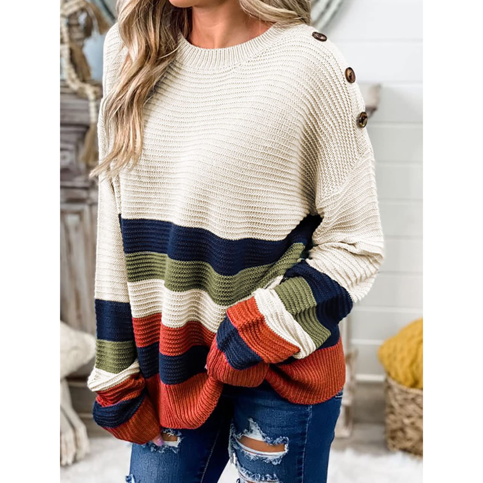 Manches Longues Décontractées d'hiver pour Femmes Robe Élégante Robe Mi-Longue en Tricot pour Femme Pull Tricoté