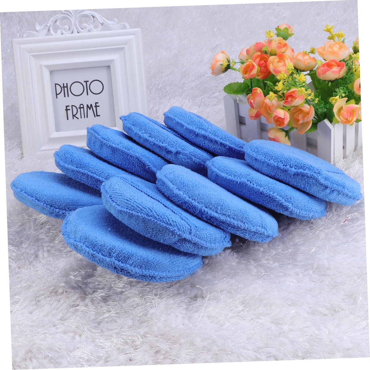 SHERCHPRY 20stücke Mikrofaser Wachsapplikator Pads Wiederverwendbare Wachs Schwämme Für Auto Und Mit Tasche Kratzfrei Hochwertige Mikrofaser Für Anwendung