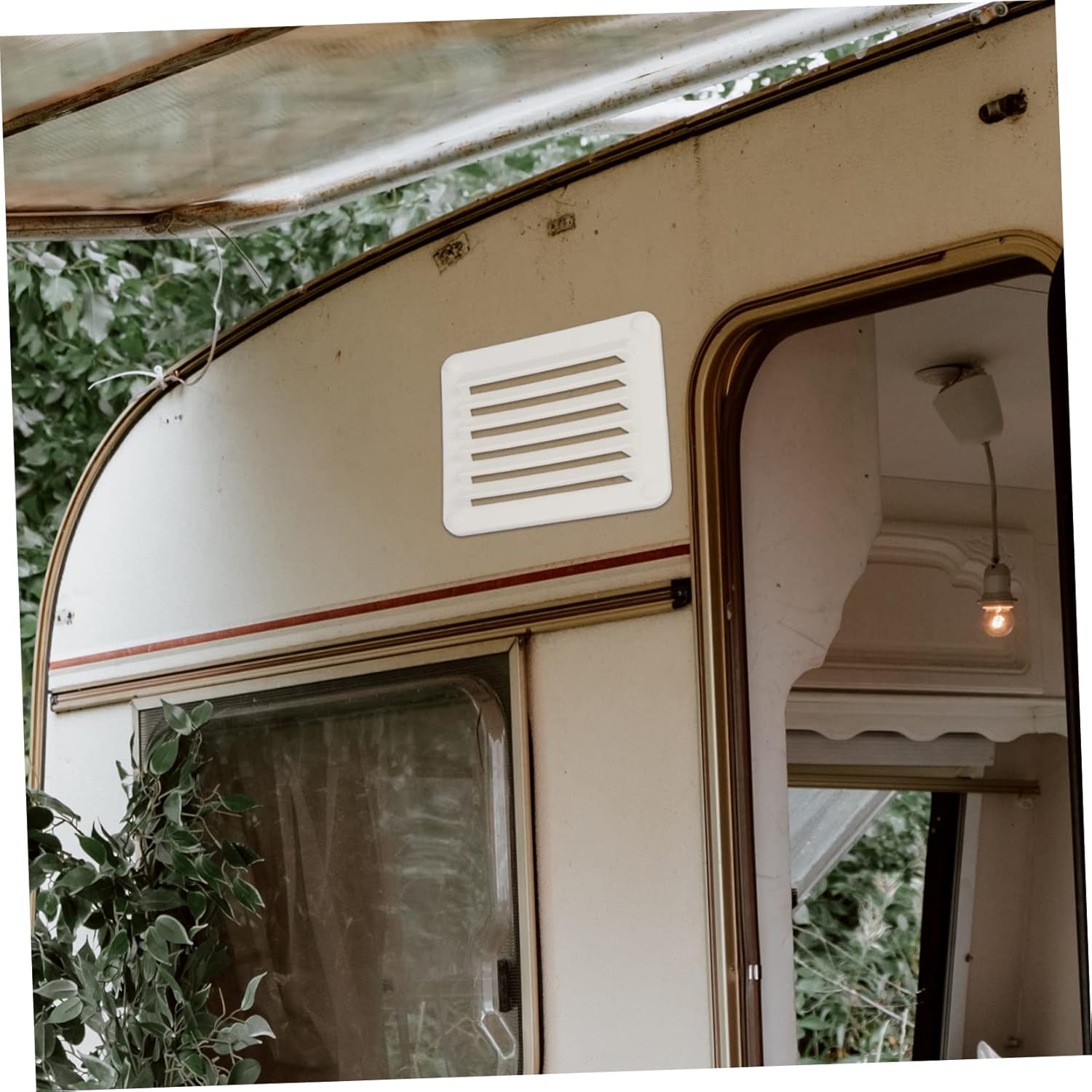 BESPORTBLE 2pcs Boat Vent Cover Rv Vent Air Conditioner Accessories Carassosories Bathroom Ventilation Cover Metal