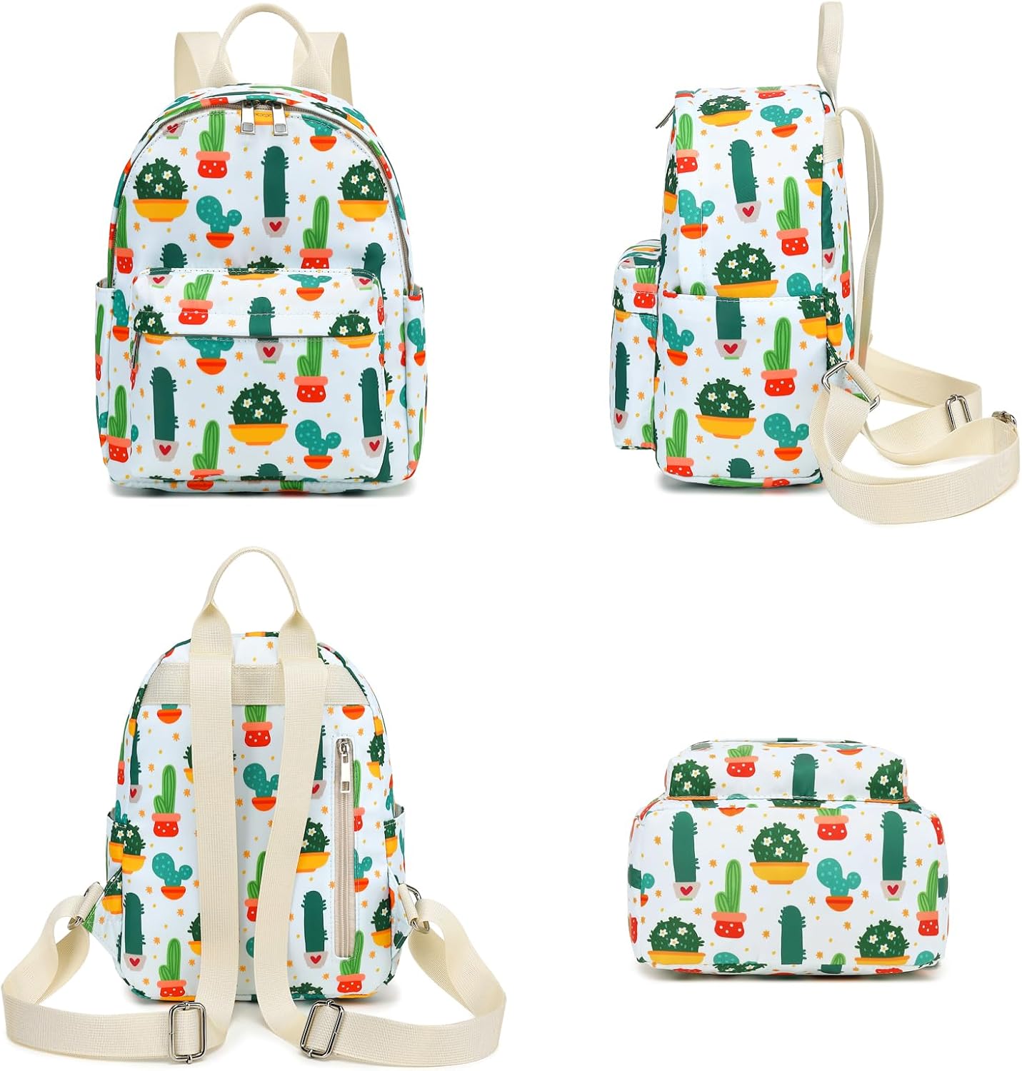 Cactus Mini Backpack for Women Girls, Small Backpack Purse for Teens Kids School Travel - Image 5