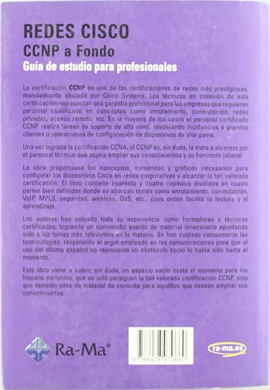 Redes CISCO. CCNP a fondo. Guía de estudio para profesionales