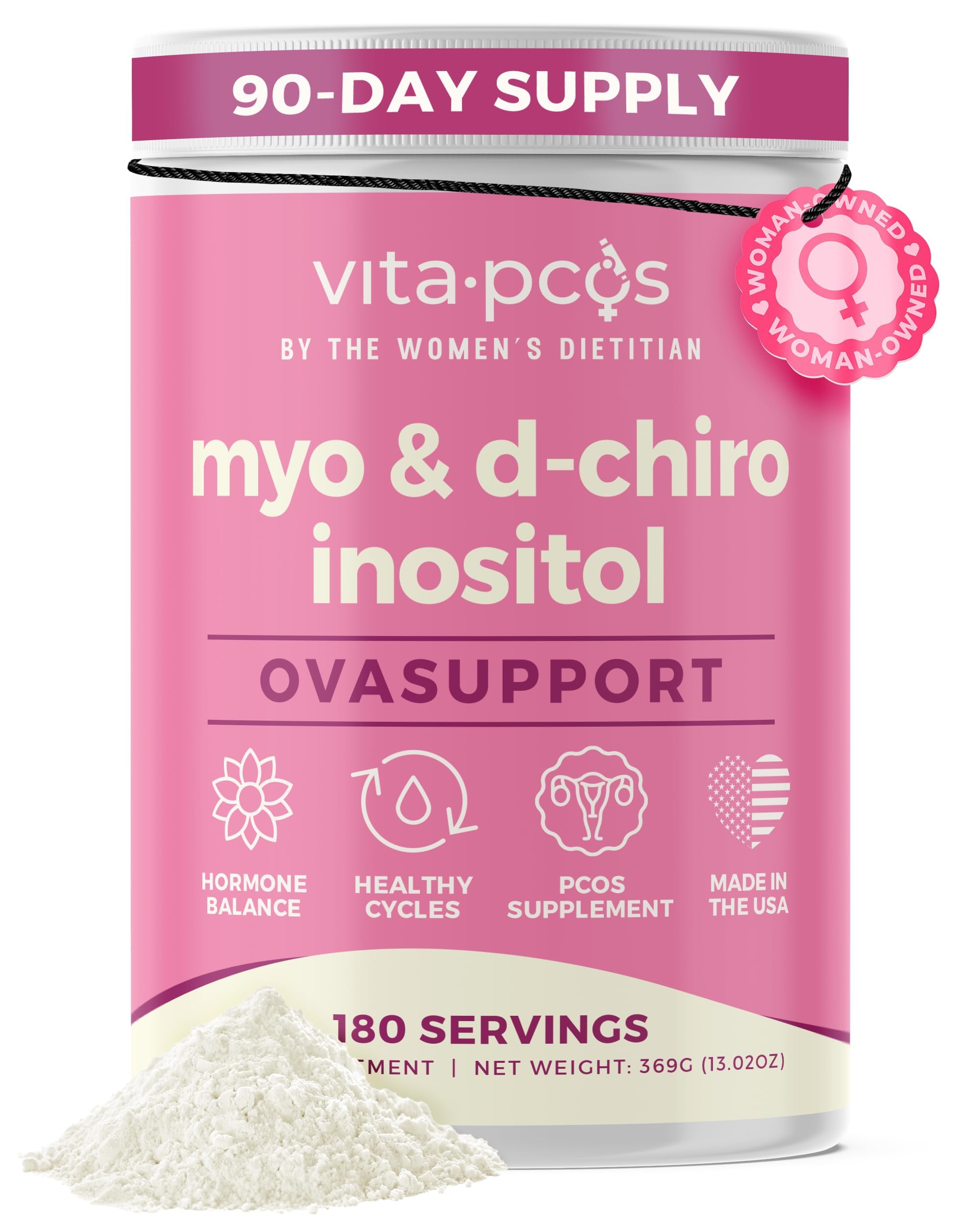 40:1 Myo & D-Chiro Inositol Supplement for Cycles & Fertility, 180 Servings