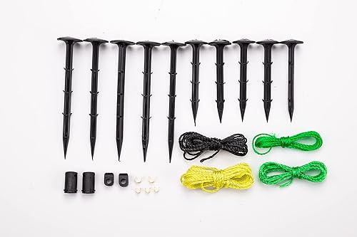 Miniatura 5 de Petween Red eléctrica para cercas para ovejas corderos cabras aves de corral grandes perros 35 pulgadas de alto x 164 pies de largo 14 postes 2 púas