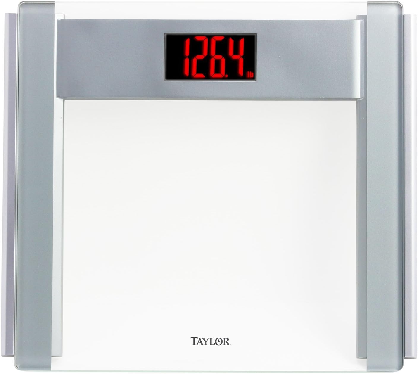 Taylor Precision Products Glass Electronic Scale with Red LCD Digits