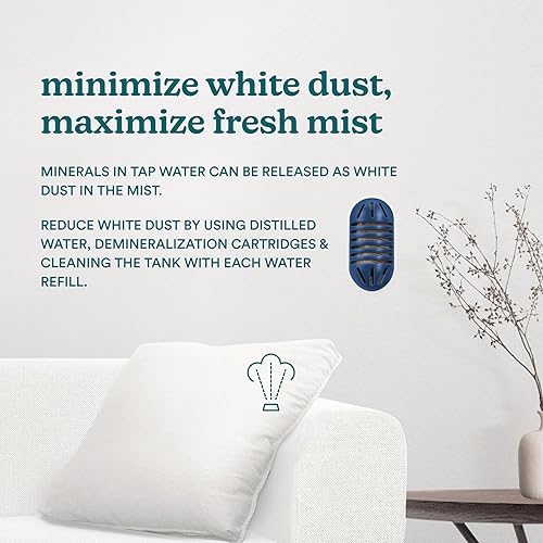 Miniatura 8 de Homedics Humidificador ultrasónico de llenado superior, niebla fría, boquilla de 360, hasta 25 horas de tiempo de funcionamiento, para habitación