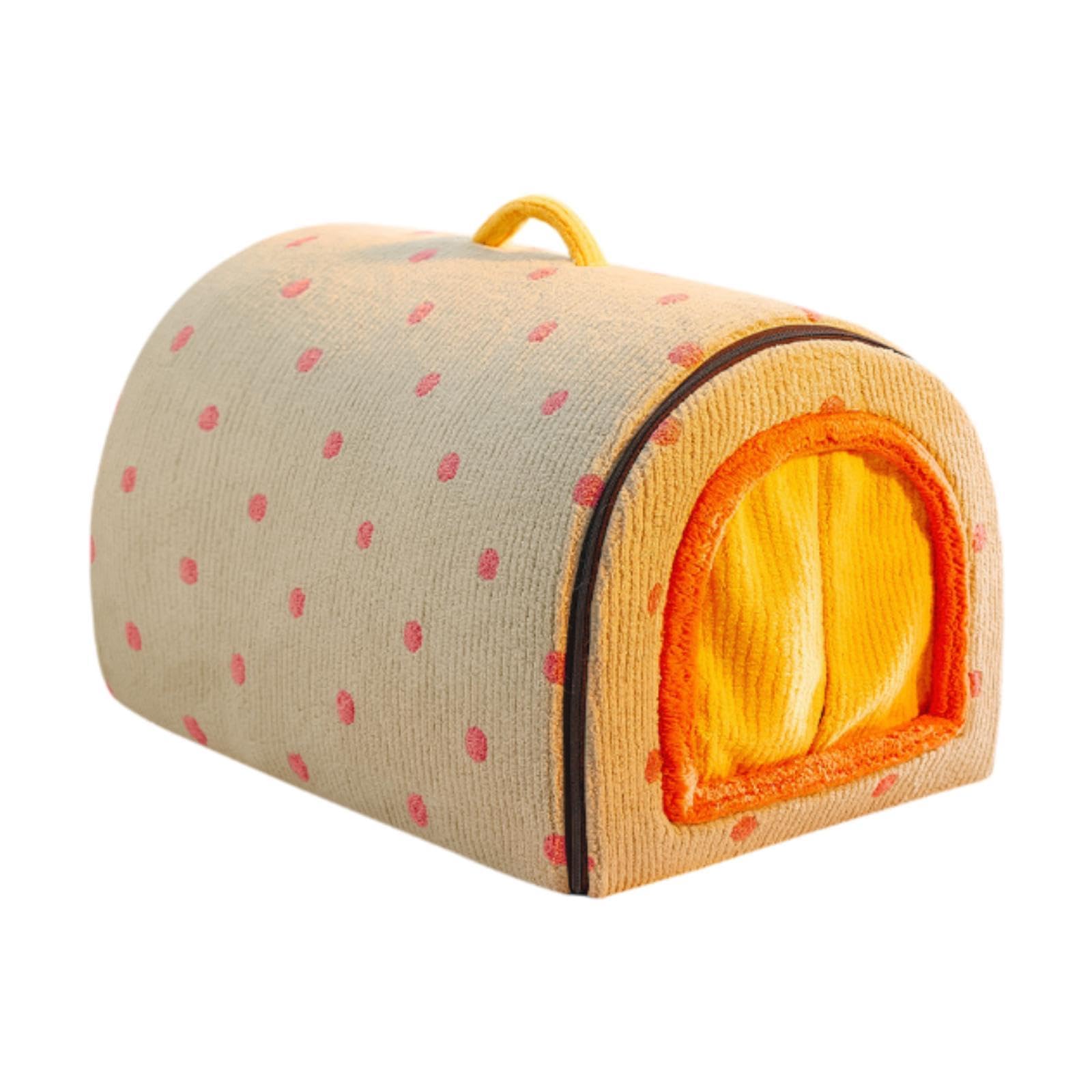 Niche chaude chat et chiot bleu douillet lit d'intérieur en coton doux
