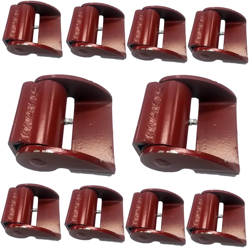 Compatible to Guardian Gorilla Driveway Gate Hinge Heavy Duty - Flat Mount Prime Coated (Lot 10)