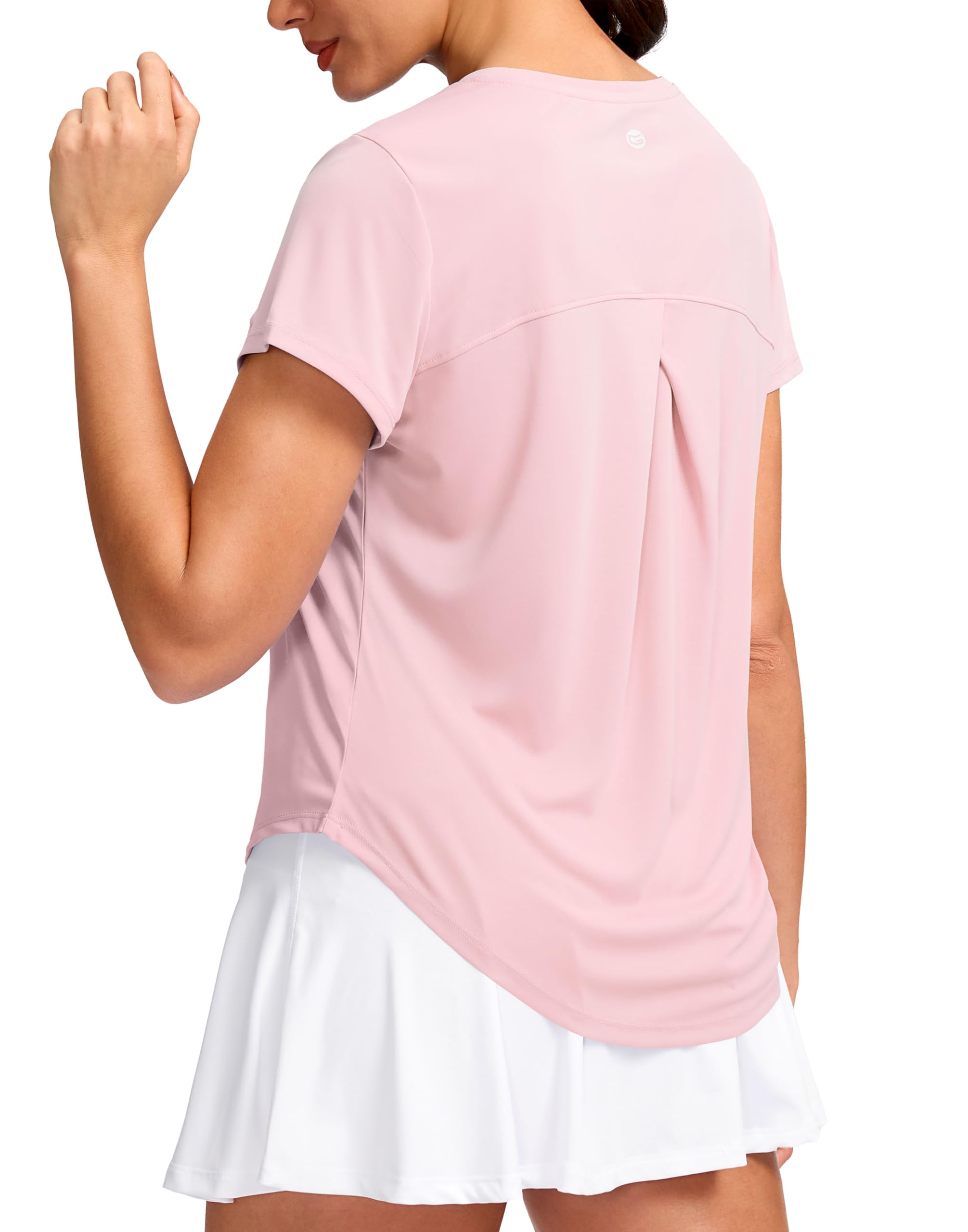 G Gradual Women's Workout Tops Short Sleeve Lightweight Athletic Yoga Running Shirts Loose Fit Quick Dry Gym T-Shirts