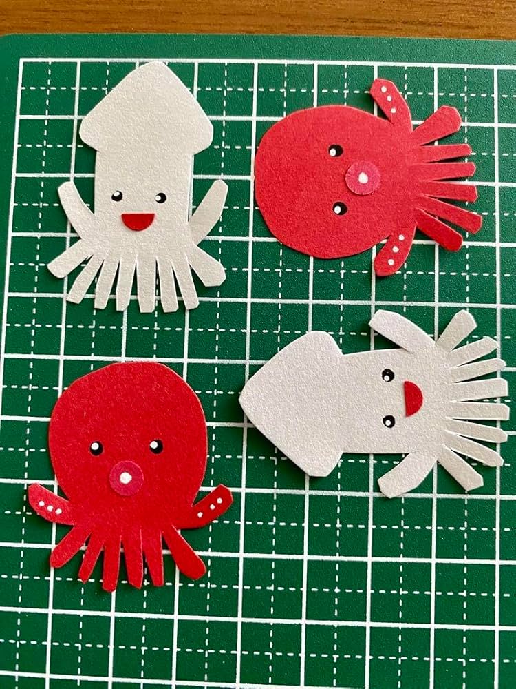 Amazon.co.jp: クラフトパンチ 「 タコ イカ 」 アルバム 季節