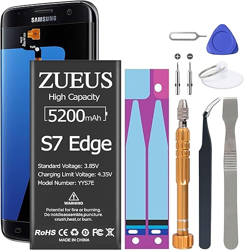 Batería ZURUN para Galaxy S7 Edge de 4500 mAh, batería de polímero de litio EB-BG935ABE de repuesto para Galaxy S7 Edge G935 G935V G935A G935T G935P