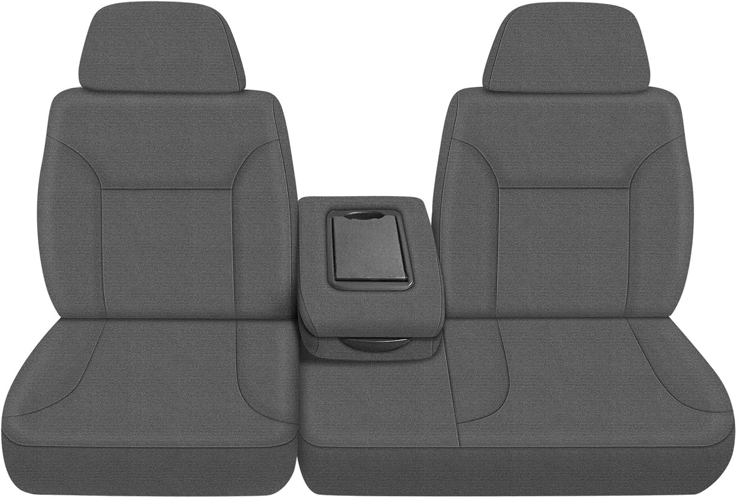 SAPUBK Front Seat Covers Replace for 1995-2000 Chevy Silverado/Suburban/Tahoe and GMC Sierra/Yukon 60/40 Split Seat with Console, Premium Neoprene with Composite Soft Foam Lining Seat Cover