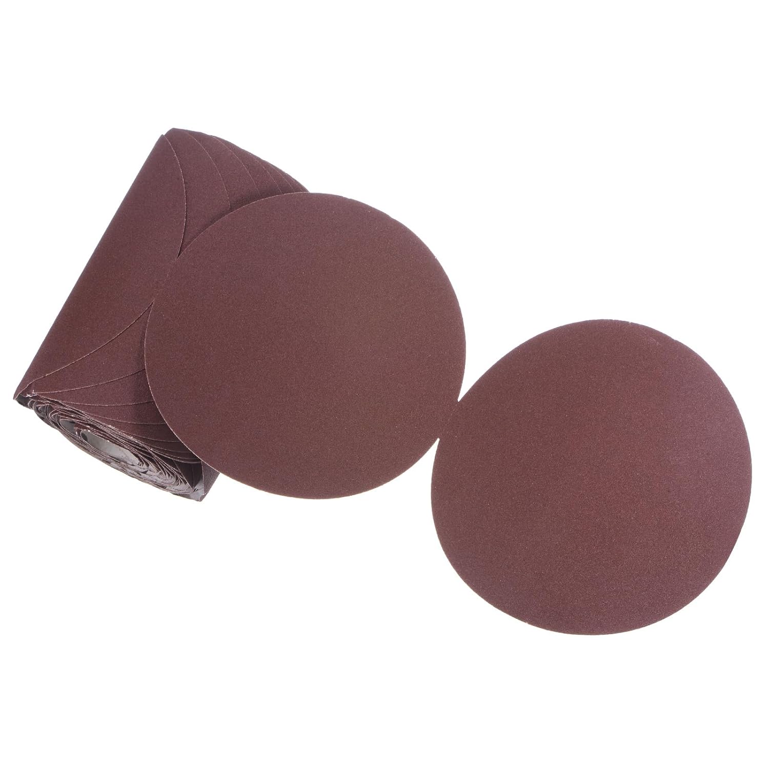 100pcs PSA Sanding Discs - [6 Inch x 150 Grit] No Hole A-Weight Self Adhesive Sticky-Back Sandpaper for Automotive Car Paint Woodworking Metal Finishing Use, Aluminum Oxide, Round