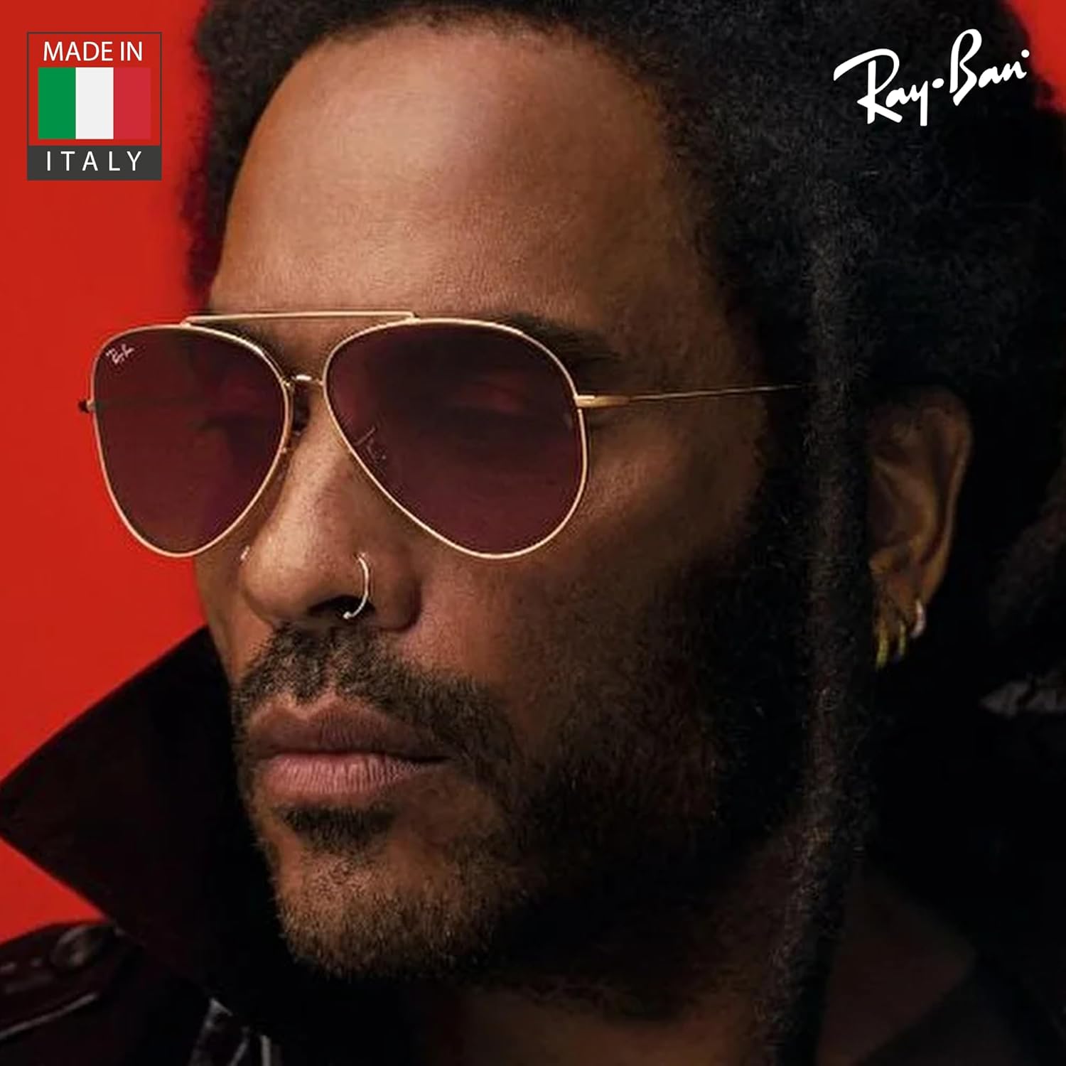 Ray-Ban RBR0101S AVIATOR REVERSE Pilot Shaped Sunglasses for Men & Women with Official RAYBAN Eyewear Kit