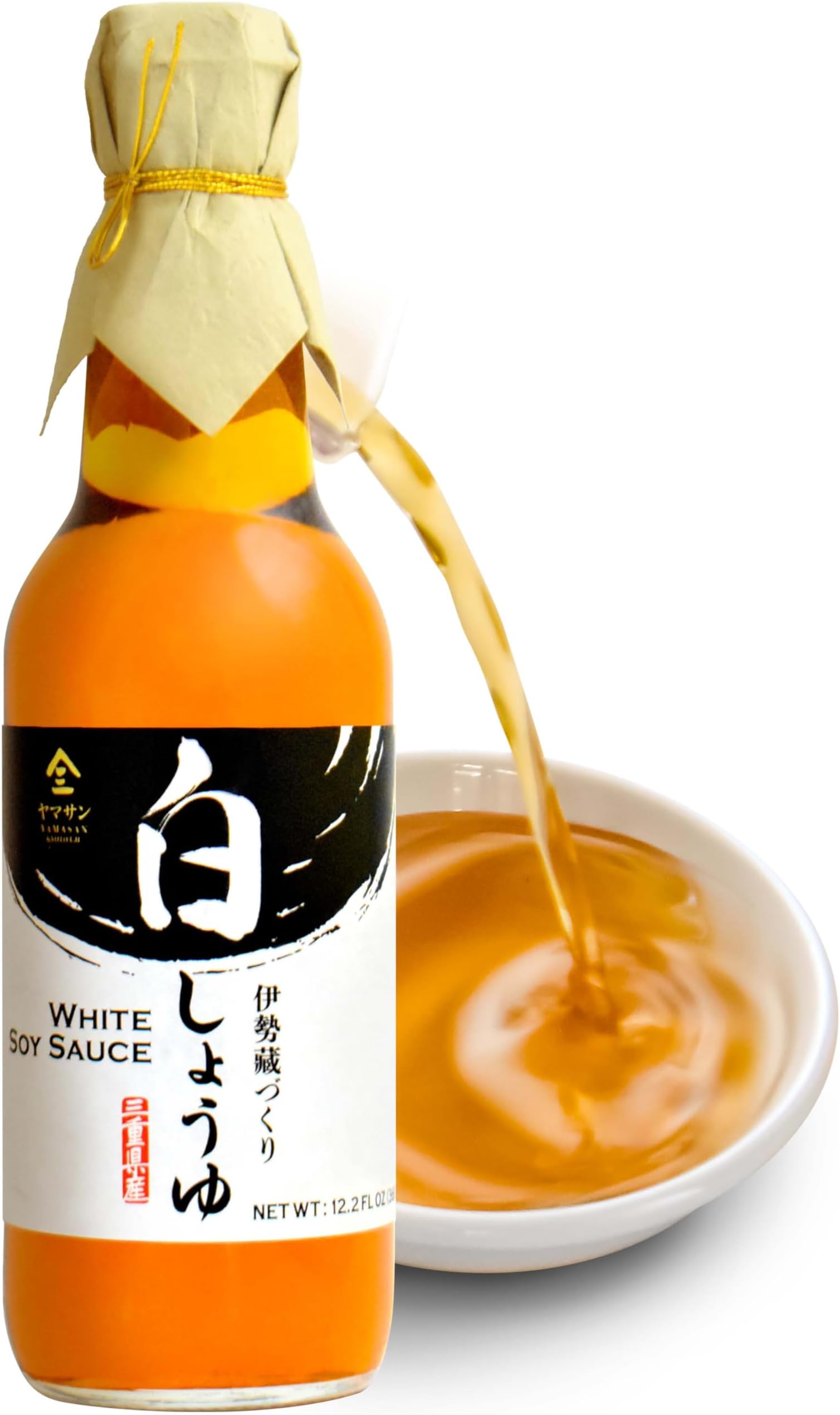 YAMASAN KYOTO UJI Soy Sauce White Naturally & Traditionally Brewed, Artisanal Handworks, From Japanese Small Brewery of 100 Years History 360ml