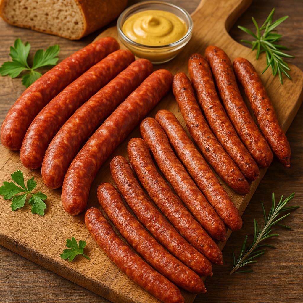 Schwarzwaldmetzgerei - Rohwürste - Set - 10 Paar Bauernwürste und 6 Paar Pfefferbeisser
