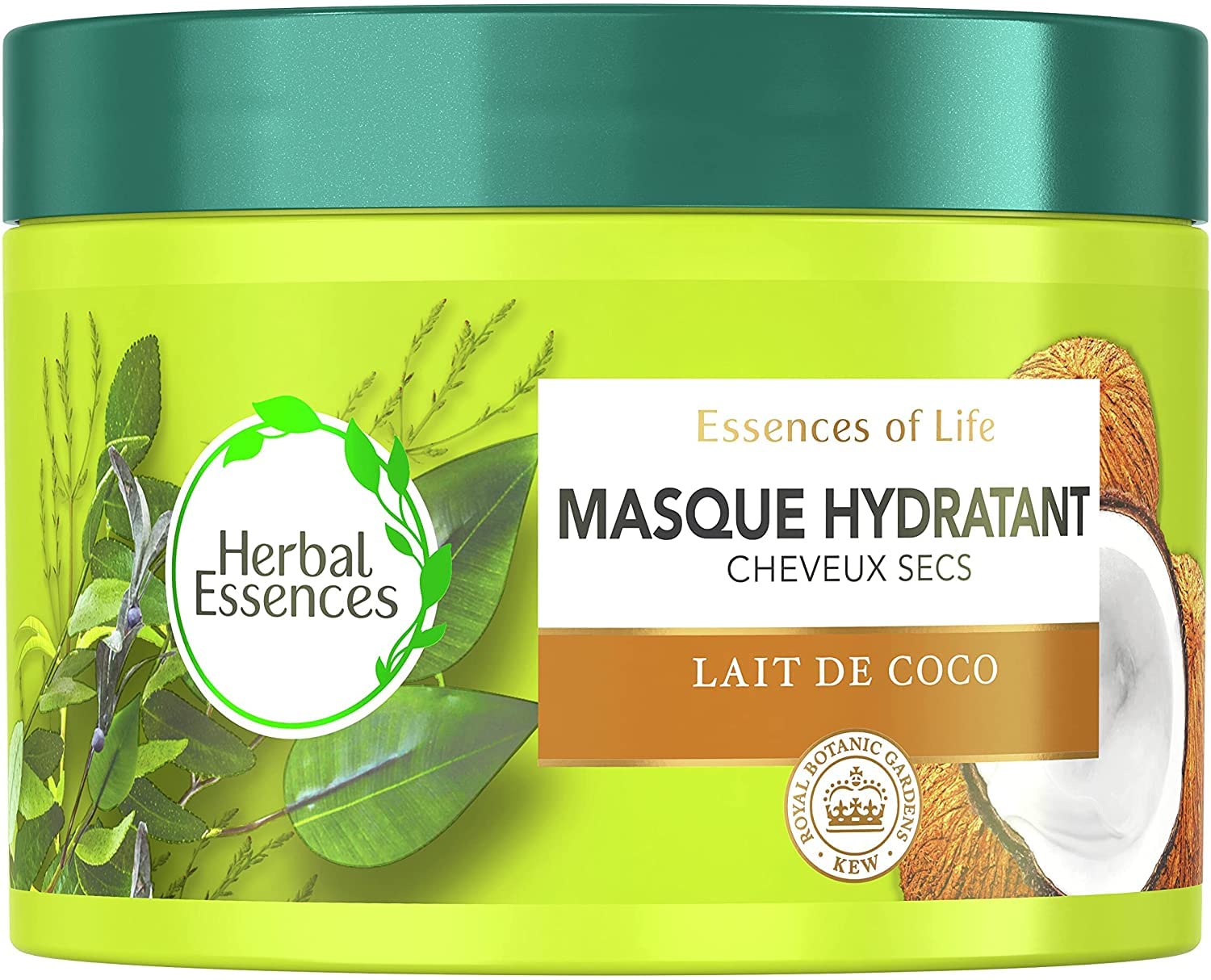 Herbal Essences Mascarilla hidratante con leche de coco, para cabello muy seco