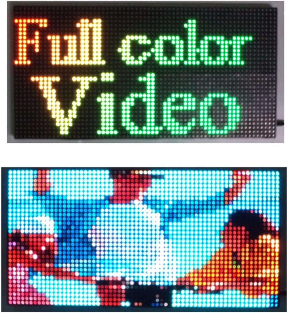Video Flash Full Color P10 Indoor LED Sign 25"x 12" Programmable Scrolling Display Message Board