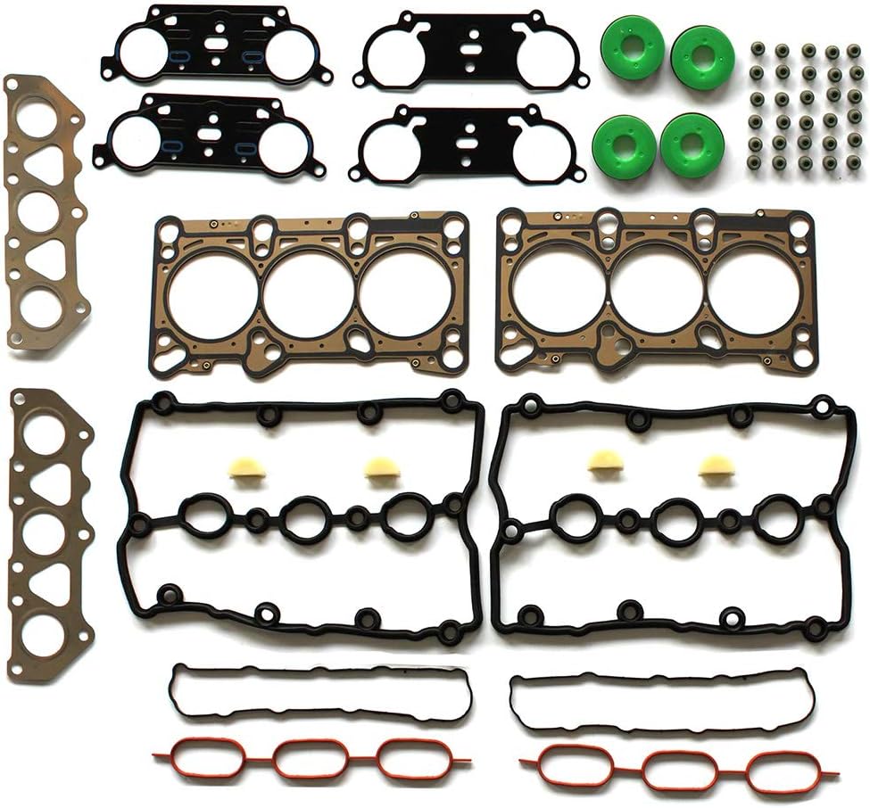 ECCPP Engine Replacement Engine Cylinder Head Gasket Set for 02-06 A4 A4 Quattro A6 A6 Quattro 3.0L V6 DOHC Engine Head Gaskets Kit