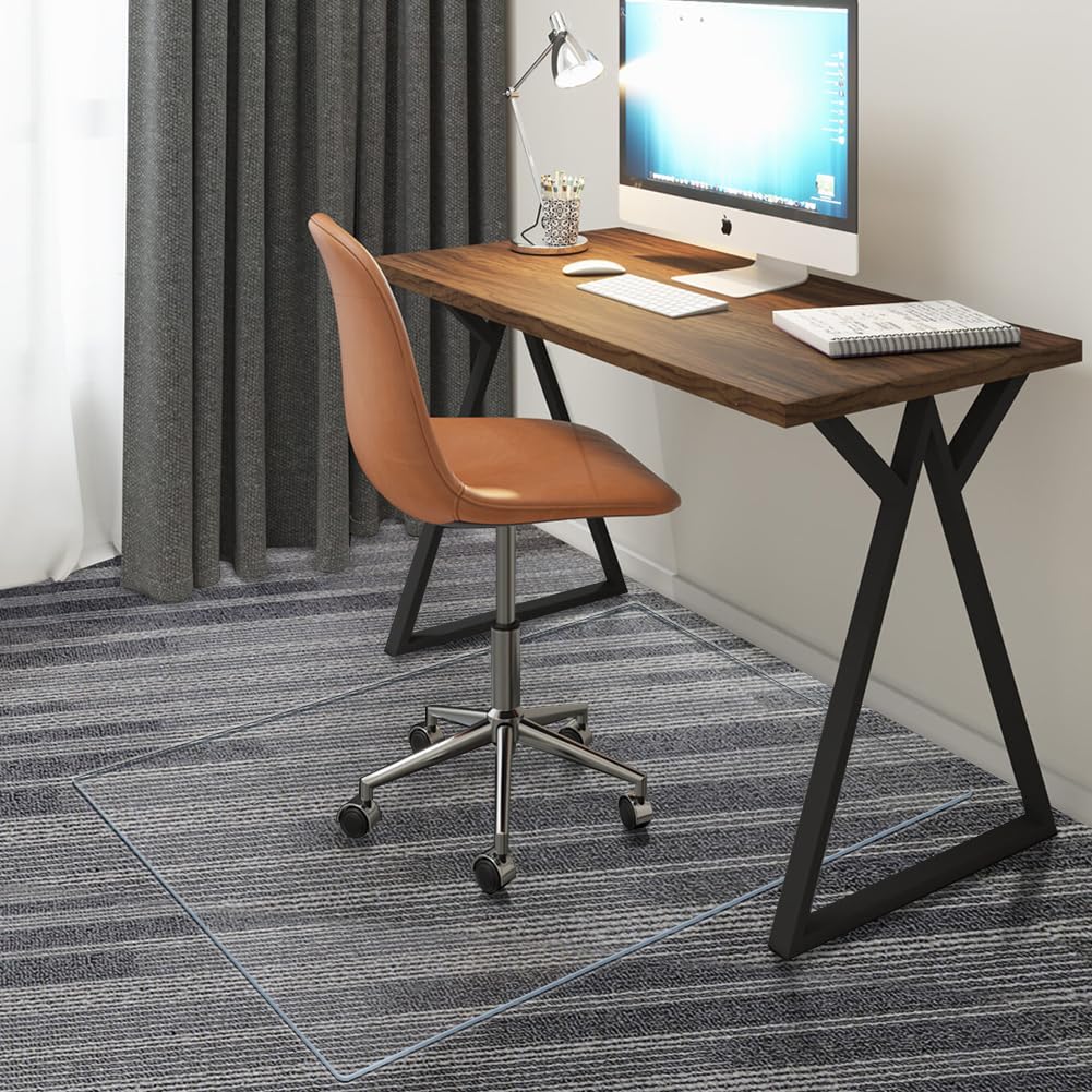 Office Chair Mat for Carpeted Floors Heavy Duty Desk Chair Floor Mat for Carpet Clear 48 x32 Inches 4 * 3 Rectangle