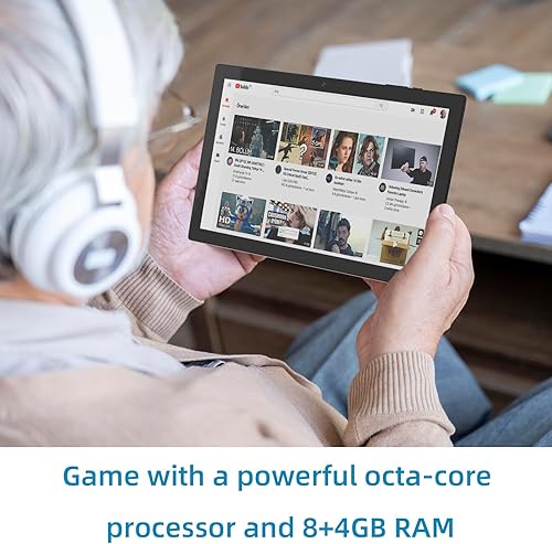 Vista 56 de Tablet 64GB 10 pulgadas Tablet, tabletas Android, batería 6000mAh Quad Core HD pantalla táctil Tableta Computadora 2MP+8MP Cámaras duales WiFi BT